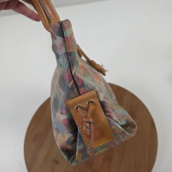 Dooney and Bourke Candy Print Purse, Coated Canvas With Leather Accents Handbag - Picture 4 of 12